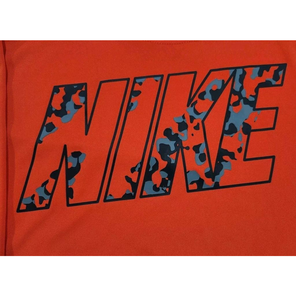 Nike DRI-FIT Mens Shirt Medium Long Sleeves Graphic Logo Activewear Multicolor